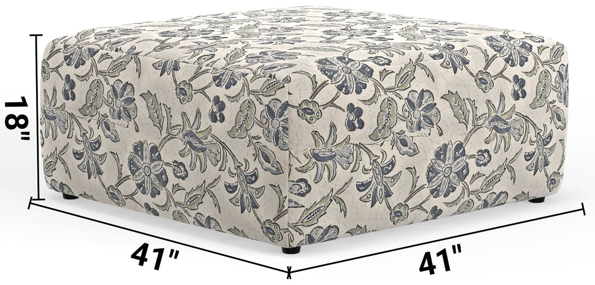 Stockbridge - Cocktail Ottoman - Denim, photo 6 of 7
