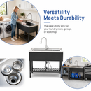 Stainless Steel Utility Sink, Freestanding Sink by HouseOfZazla