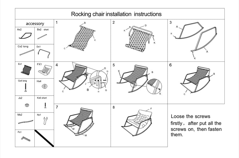 Samba Rocking Chair with Extra-Wide Technical Leather Upholstered Gliding Chair, photo 7 of 9