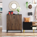 Shoe Cabinet With Doors, 5 Tiers Shoe Storage Organizer by HouseOfZazla