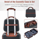 Hardshell Luggage Sets 4 Pieces 20" / 24" / 28" Luggages And Cosmetic Case Spinner Suitcase With Tsa Lock Lightweight by HouseOfZazla