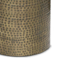 Corbin - Hammered Metal Side Table by HouseOfZazla
