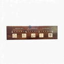 Baffie: 3-foot Walnut/resin golf clock by Linear Clockworks