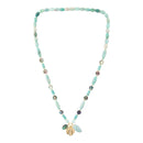 Baja Amazonite and Abalone Long Necklace