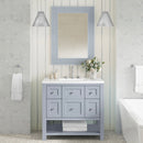 James Martin Solene 28" Mirror, Serenity Blue