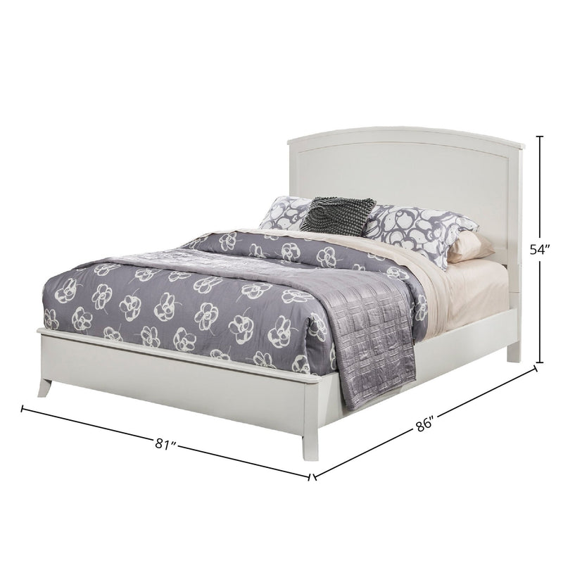 Baker Panel Bed, White