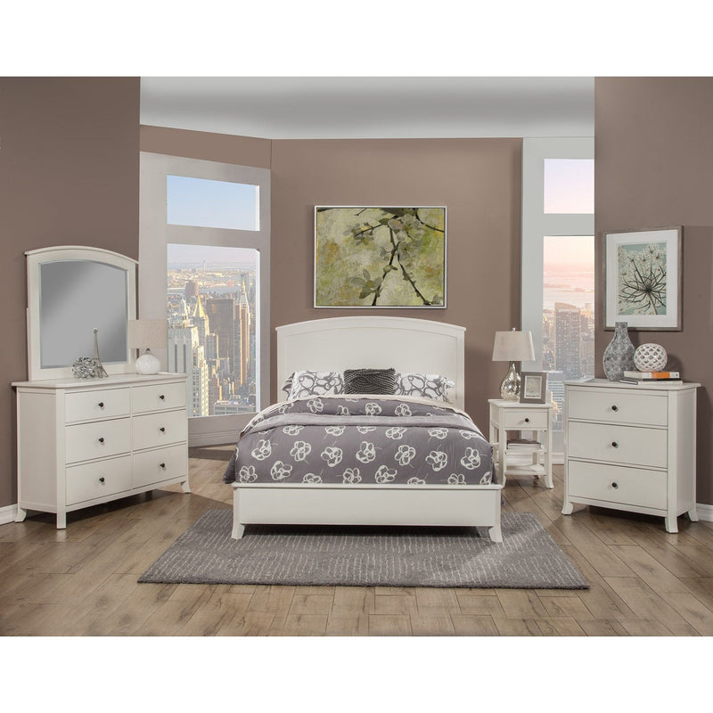 Baker Panel Bed, White