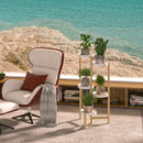 GobekUsa 5-Tier Bamboo Plant Stand for Indoor and Outdoor