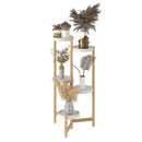 GobekUsa 5-Tier Bamboo Plant Stand for Indoor and Outdoor