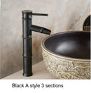 GobekUsa Brass Basin Mixer Tap: Waterfall Faucet in Antique Bronze Black Finish
