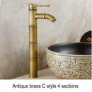 GobekUsa Brass Basin Mixer Tap: Waterfall Faucet in Antique Bronze Black Finish