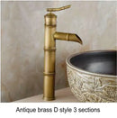 GobekUsa Brass Basin Mixer Tap: Waterfall Faucet in Antique Bronze Black Finish