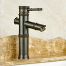 GobekUsa Brass Basin Mixer Tap: Waterfall Faucet in Antique Bronze Black Finish