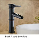 GobekUsa Brass Basin Mixer Tap: Waterfall Faucet in Antique Bronze Black Finish