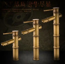 GobekUsa Brass Basin Mixer Tap: Waterfall Faucet in Antique Bronze Black Finish