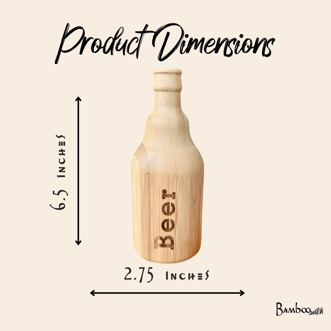 Bamboo Bottle-Shaped Bottle Opener, photo 5 of 5