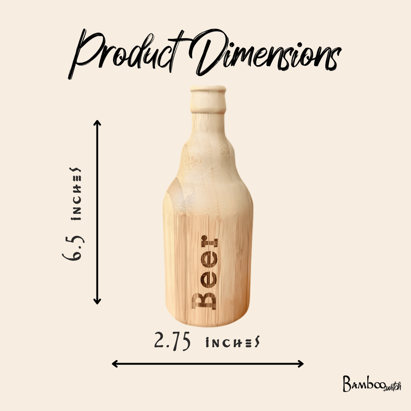 Bamboo Bottle-Shaped Bottle Opener, photo 5 of 5