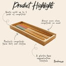 Bamboo Chopstick Box - Large