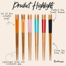 Bamboo Chopsticks Colorful Set by Bamboo Switch