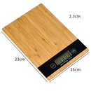 Bamboo digital kitchen scale set – kitchen lcd display 5kg capacity by Decorbites