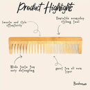 Bamboo Dual Pocket Comb by Bamboo Switch
