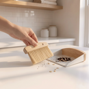 Bamboo Dust Pan With Brush