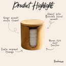 Bamboo Facial Rounds Holder by Bamboo Switch