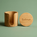 Bamboo Facial Rounds Holder