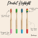 Bamboo Kids Toothbrush | Round Handle
