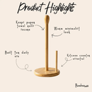 Bamboo Kitchen Paper Towel Holder by Bamboo Switch