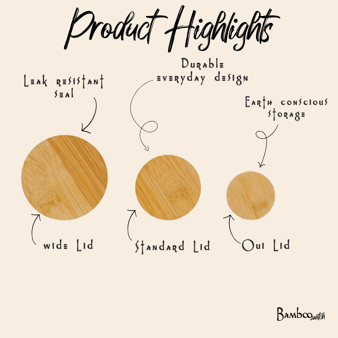 Bamboo Mason Jar Lids, photo 5 of 8