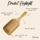 Bamboo Paddle Hair Brush | Classic Handle by Bamboo Switch