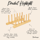 Bamboo Pegged Drying Rack by Bamboo Switch