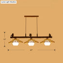 GobekUsa Bamboo Pendant Lighting: Conical Island Light with White Glass Shade
