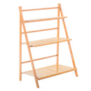 GobekUsa Bamboo Plant Stand Organizer Shelf - Indoor/Outdoor