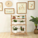 GobekUsa Bamboo Plant Stand Organizer Shelf - Indoor/Outdoor