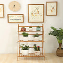 GobekUsa Bamboo Plant Stand Organizer Shelf - Indoor/Outdoor