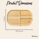 Bamboo Plate | Sectioned by Bamboo Switch