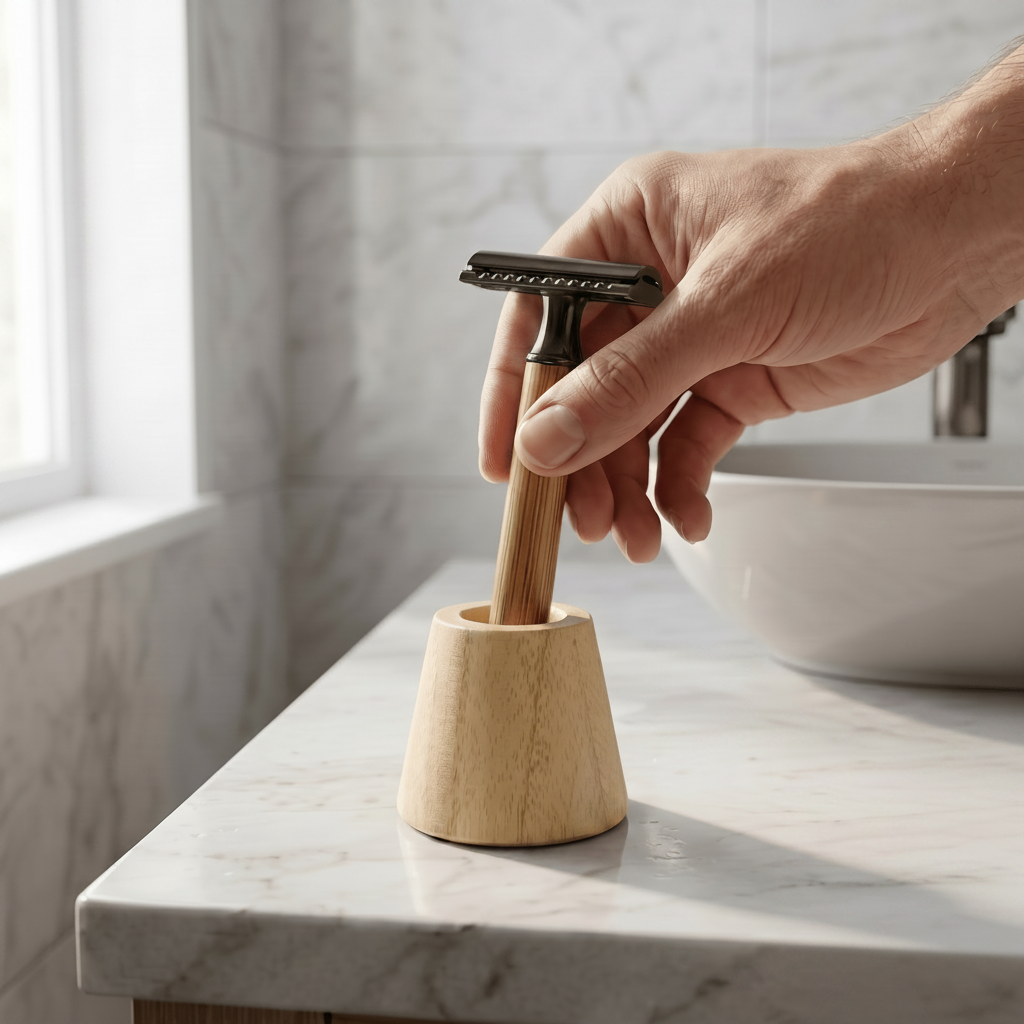 Bamboo Razor Holder, photo 3 of 5
