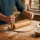 Bamboo Rolling Pin with Handles by Bamboo Switch