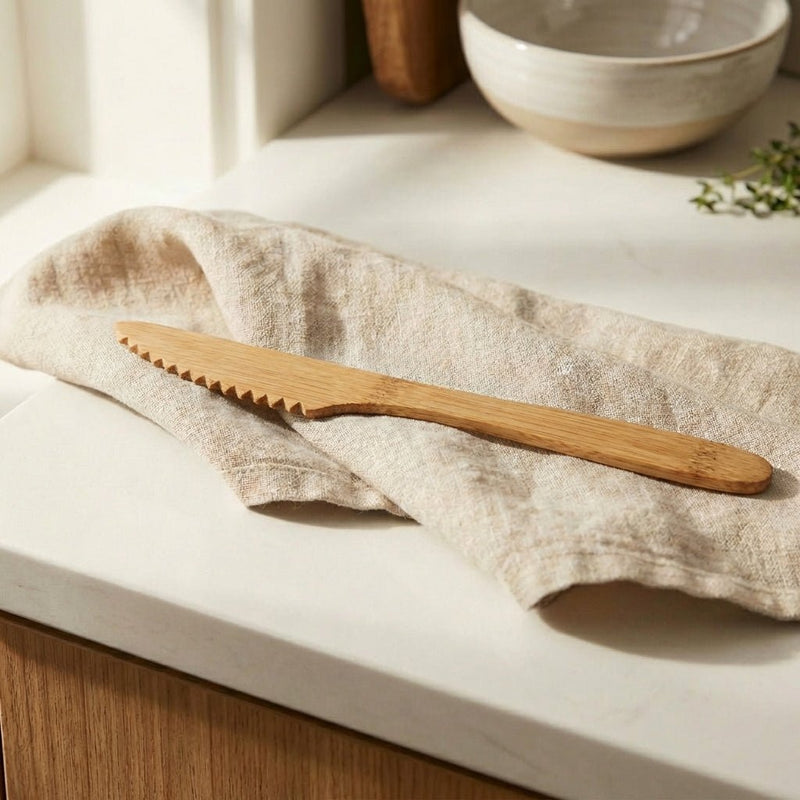 Bamboo Serrated Knife