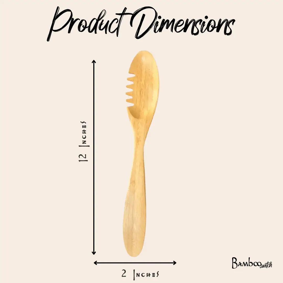 Bamboo Serving Utensil Spoon, photo 5 of 5