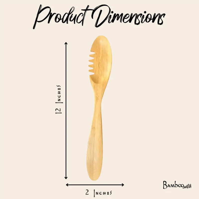 Bamboo Serving Utensil Spoon, photo 5 of 5