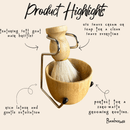 Bamboo Shaving Bowl & Brush Set