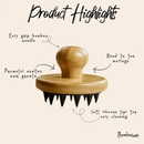 Bamboo & Silicone Scalp Massage Brush by Bamboo Switch