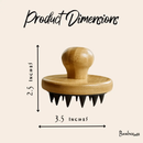 Bamboo & Silicone Scalp Massage Brush by Bamboo Switch