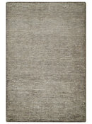 Bamboo Silk 2x3 Hand Knotted Solid Brown Rug, Low Pile, No Shedding | N6123