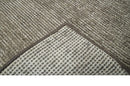Bamboo Silk 2x3 Hand Knotted Solid Brown Rug, Low Pile, No Shedding | N6123
