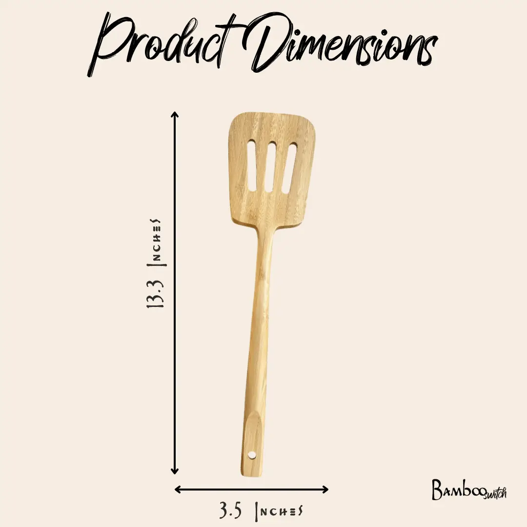Bamboo Slotted Spatula, photo 5 of 5