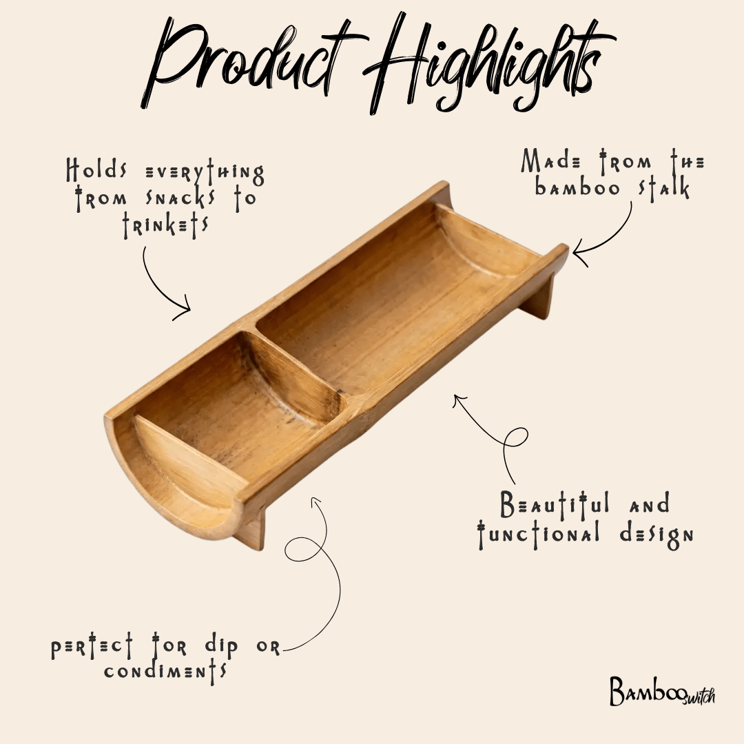 Bamboo Snack Tray, photo 6 of 7
